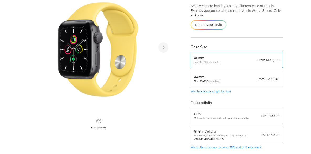 harga apple watch series se