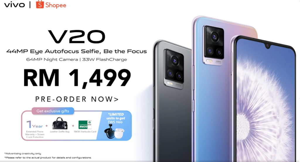 vivo V20 series Malaysia release: 44MP selfie camera and ...