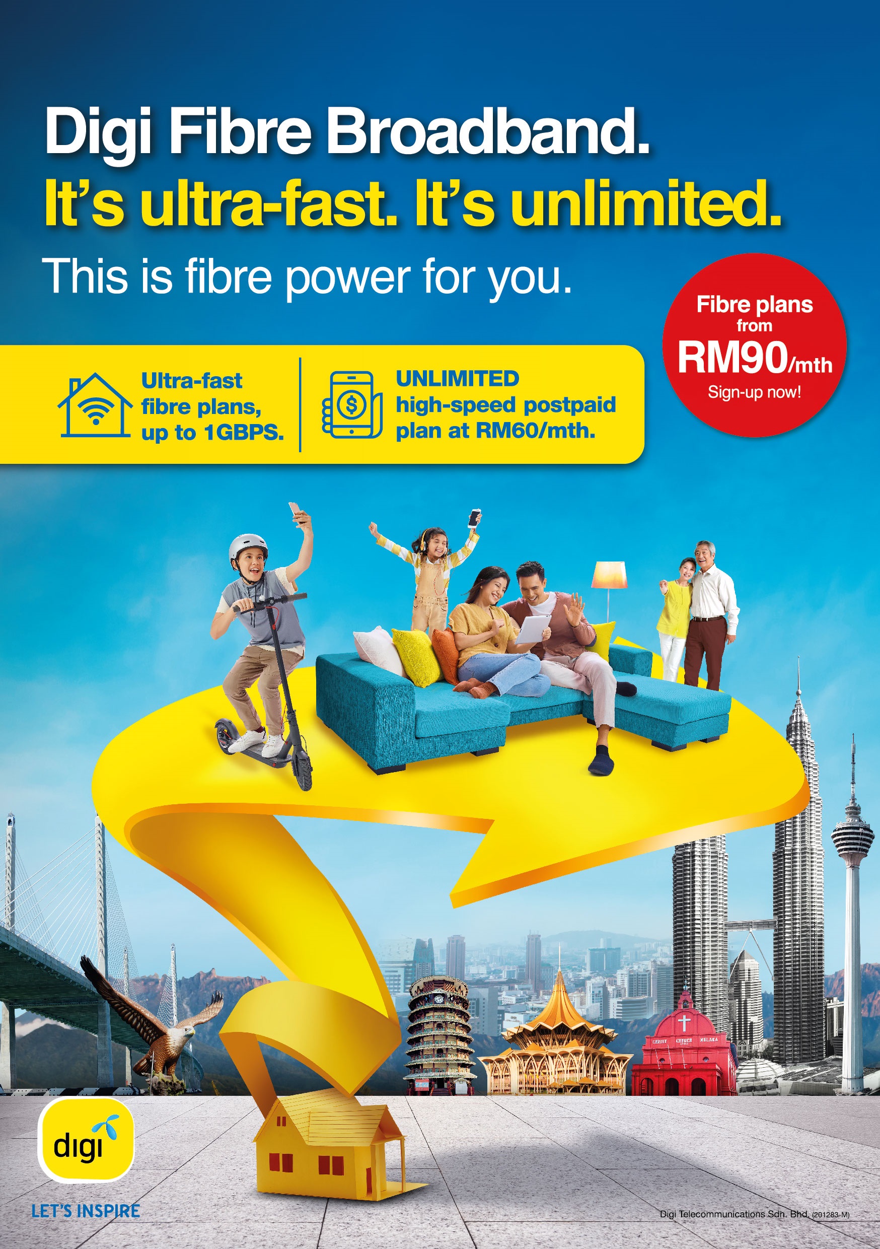 Digi luaskan pilihan kelajuan untuk pelan rumah Digi Freedom, kini bermula