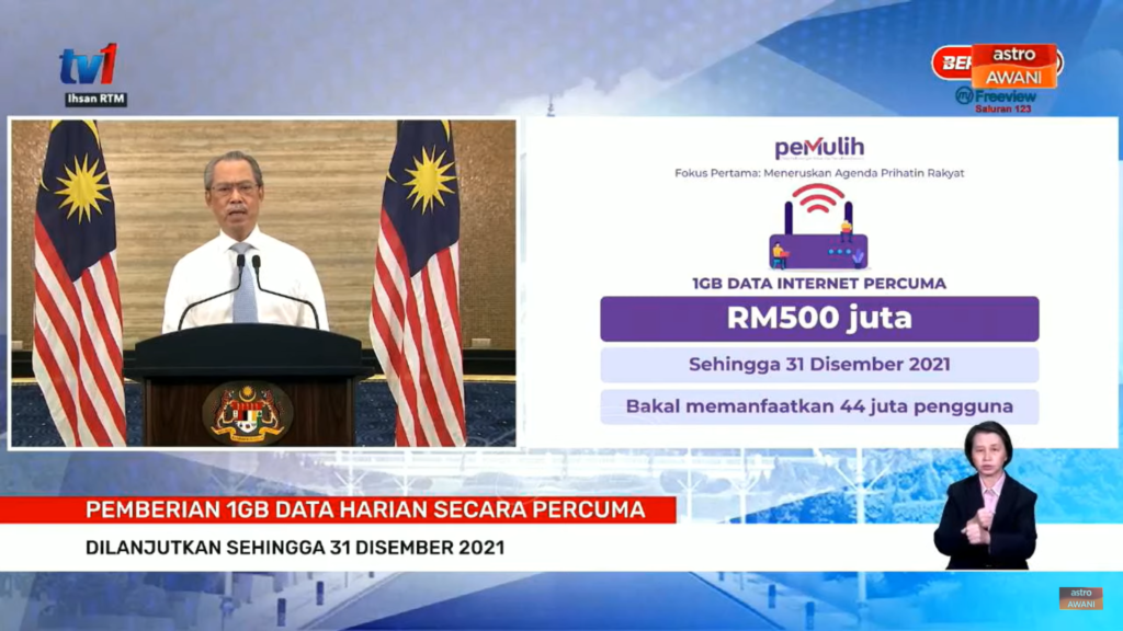 Kerajaan Lanjutkan Bantuan Data Internet Percuma 1gb Harian Sehingga 31 Disember 2021 Technave Bm