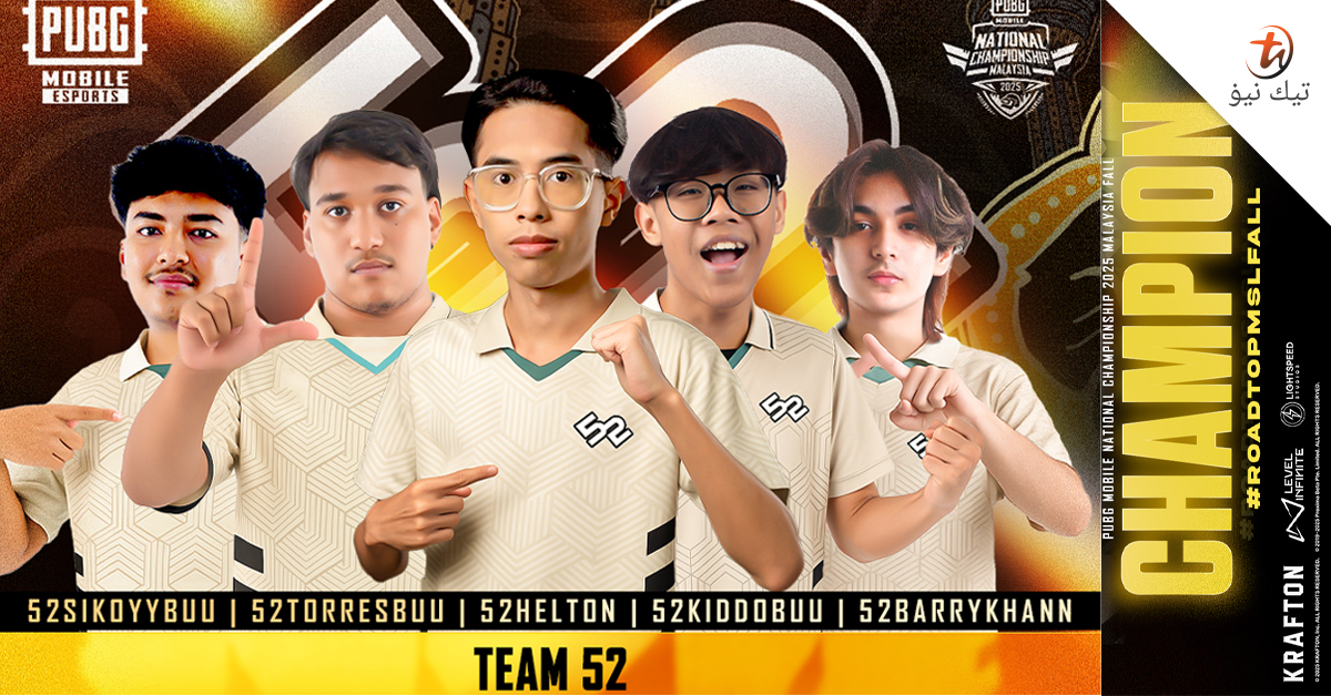 Team 52 rangkul Kejuaraan PMNC Malaysia Fall 2025, sah ke PMSL SEA Fall ...